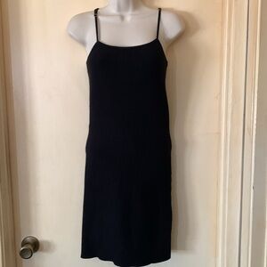 House of Harlow black ribbed knit spaghetti strap dress size S